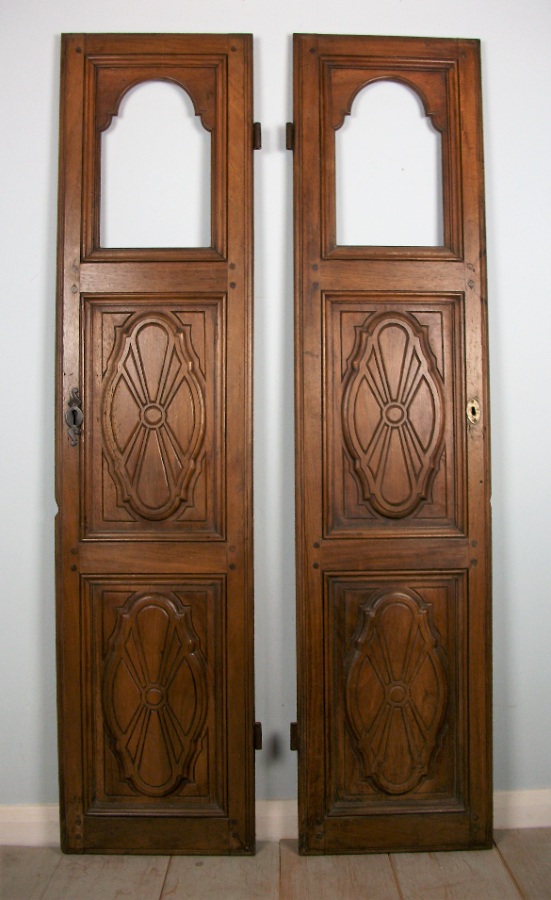 Pair of 18th century Italian panelled doors